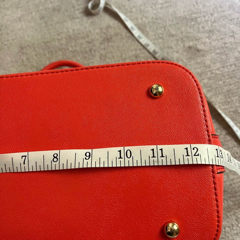 Anne Klein Coral Or Orange Satchel Bag - Picture 5 of 9